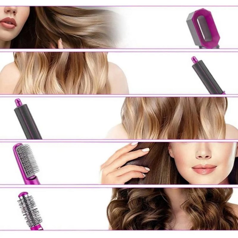 DeLuxe Hair-Cepillo Secador 5 en 1💎 - SEQUE, ALISE Y MODELE MÁS RÁPIDAMENTE ¡ENVÍO GRATIS HOY!🚀