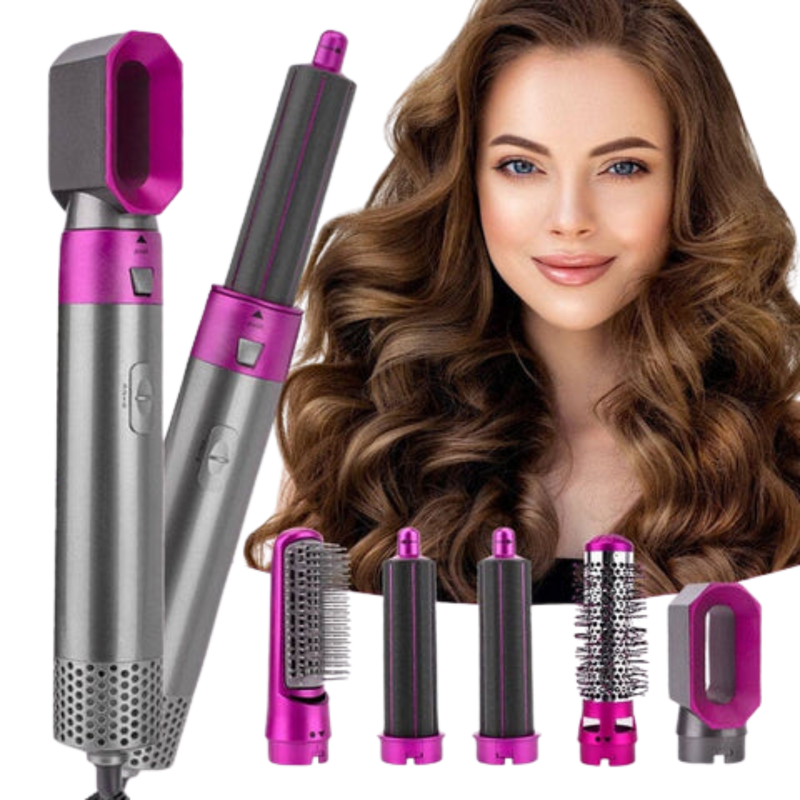 DeLuxe Hair-Cepillo Secador 5 en 1💎 - SEQUE, ALISE Y MODELE MÁS RÁPIDAMENTE ¡ENVÍO GRATIS HOY!🚀